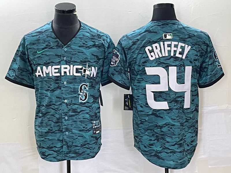 Men's Seattle Mariners #24 Ken Griffey Teal 2023 All Star Cool Base Stitched Jersey,We sell and wholesale Men's Seattle Mariners #24 Ken Griffey Teal 2023 All Star Cool Base Stitched Jersey on line form chian!